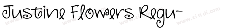 Justine Flowers Regu字体转换